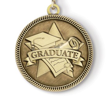 Graduate Gold Academic Medallion from Positive Promotions