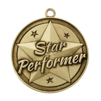 Star Performer Gold Academic Medallion from Positive Promotions