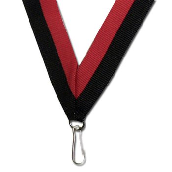 Red/Black 30" Neck Ribbon from Positive Promotions