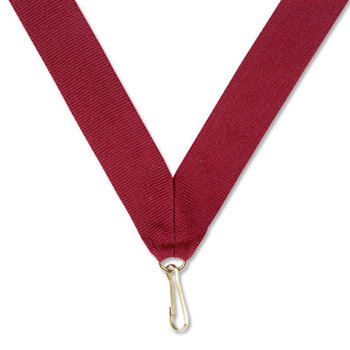 Maroon 30" Neck Ribbon from Positive Promotions