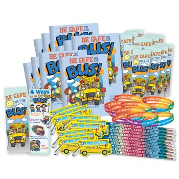 Be Safe on the Bus! 500-Piece Deluxe Kit from Positive Promotions