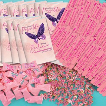 Breast Cancer Awareness Community Health Assortment Pack from Positive Promotions