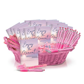Budget Breast Cancer Awareness Assortment With Display Basket from Positive Promotions
