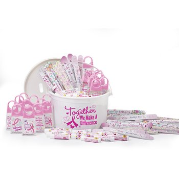 123-Piece Breast Cancer Awareness Personal Care Fundraising Kit from Positive Promotions
