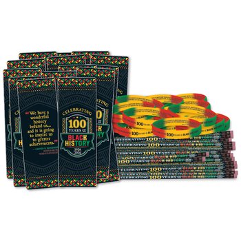 Celebrating 100 Years of Black History: 1926-2026 300-Piece Value Pack from Positive Promotions