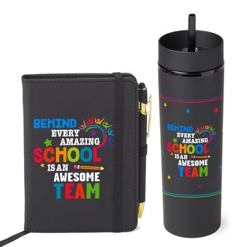 Behind Every Amazing School Is an Awesome Team Stanton Jotter & Canyon Tumbler Gift Set from Positive Promotions