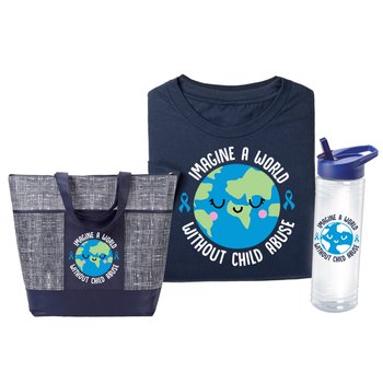 Imagine a World Without Child Abuse 3-Piece Gift Set from Positive Promotions