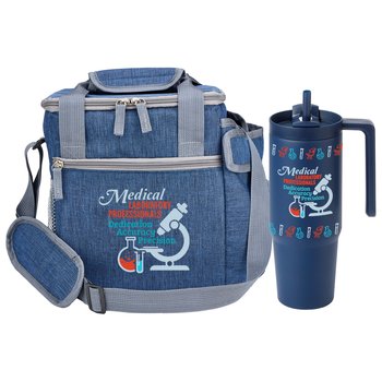 Medical Laboratory Professionals: Dedication, Accuracy, Precision Lunch/Cooler Bag & Tumbler 30-oz. from Positive Promotions
