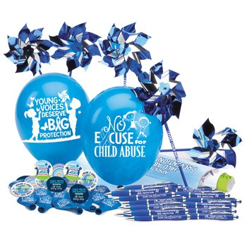 Child Abuse Prevention 155-Piece Awareness Pack from Positive Promotions