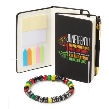 Juneteenth: Remembering Our History, Celebrating Our Future Stanton Jotter & Beaded Bracelet from Positive Promotions