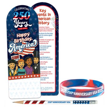 USA 250th Anniversary 300-Piece Value Pack from Positive Promotions