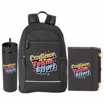 Excellence Is A Team Effort Bayside Backpack, Stanton Jotter & Canyon Tumbler 16-oz. from Positive Promotions