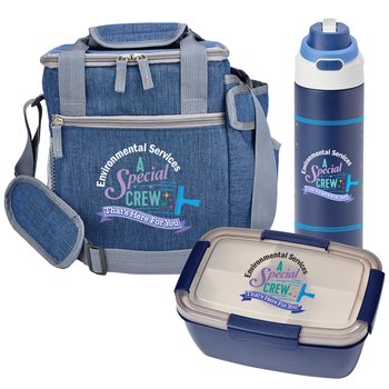 EVS A Special Crew Lunch/Cooler Bag, Water Bottle, & Food Container Gift Set from Positive Promotions