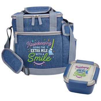 Housekeeping Lunch/Cooler Bag & Food Container Gift Set from Positive Promotions