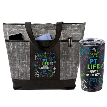 PT Life Malibu Tote & Teton Tumbler Gift Set from Positive Promotions