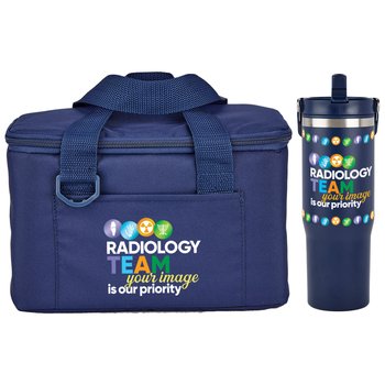 Radiology Team: Your Image Is Our Priority Chill Box Lunch/Cooler Bag & Coldflow Bottle Gift Set from Positive Promotions