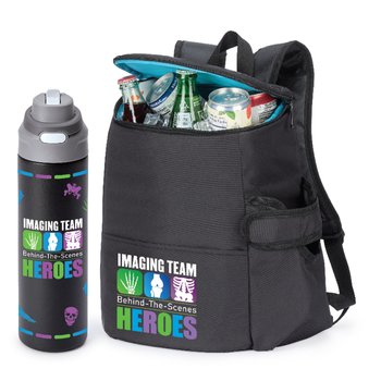 Imaging Team Hydro BP Cooler Bag & Sip&Chug Water Bottle Combo Set from Positive Promotions