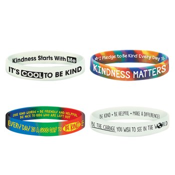 Kindness Bracelet Assortment - Pack of 100 from Positive Promotions