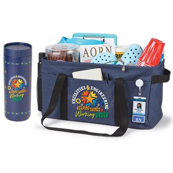 Facilities & Engineering: Keeping Things In Working Order Jumbo Utility Tote & 360° Sipper Tumbler Gift Set from Positive Promotions