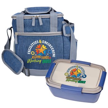 Facilities & Engineering: Keeping Things In Working Order Riverside Deluxe Lunch/Cooler Bag & Stacker Food Container Gift Set from Positive Promotions
