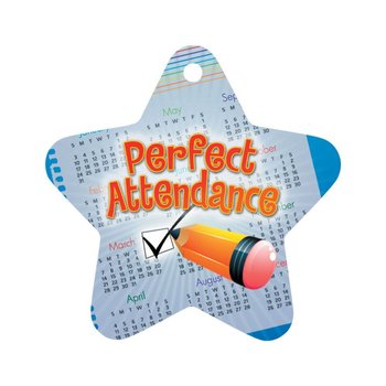 Perfect Attendance (Checkmark) Award Tag with 24