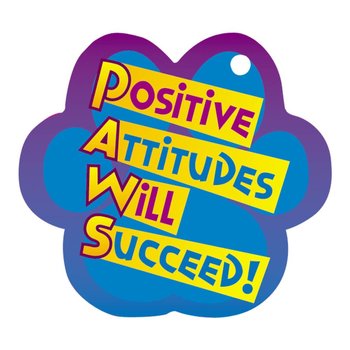 Positive Attitudes Will Succeed! Award Tag with 24