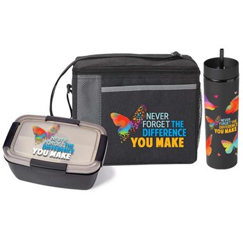Never Forget the Difference You Make Lunch Trio Gift Set from Positive Promotions