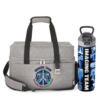 Imaging Team Canyon Tumbler 16 oz. & Trailblazer Cooler Bag Combo from Positive Promotions