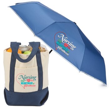 Nursing: The Heartbeat of Healthcare Cotton Canvas Market Tote & 42