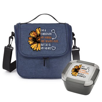I'm a Caregiver... Portland Lunch/Cooler Bag & Locking Food Container Gift Set from Positive Promotions