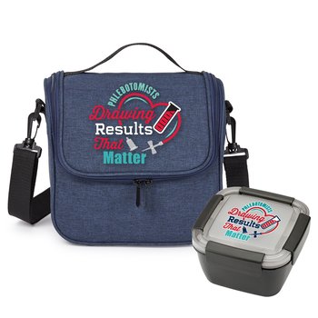 Phlebotomists: Drawing Results That Matter Lunch/Cooler Bag & Food Container Gift Set from Positive Promotions