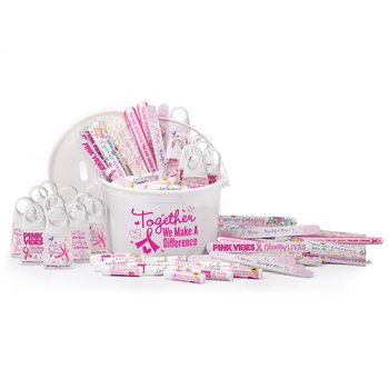 123-Piece Breast Cancer Awareness Personal Care Fundraising Kit from Positive Promotions