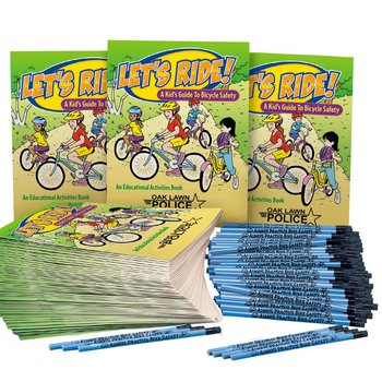 Let's Ride! 300-Piece Bicycle Safety Kit - Personalization Available from Positive Promotions