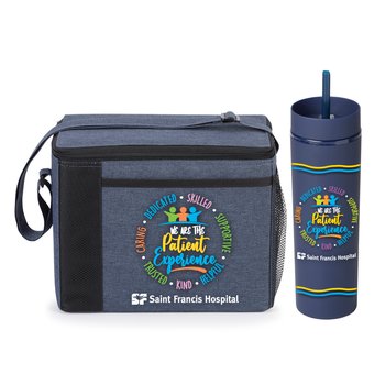 We Are the Patient Experience Cooler Bag & 2-in-1 Tumbler Gift Set from Positive Promotions