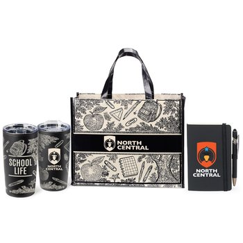 School Life Essential Trio Gift Set - One-Color Personalization Available from Positive Promotions