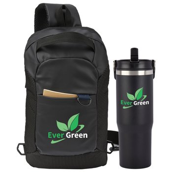 Harley Sling Bag & Coldflow Bottle Gift Set - Personalization Available from Positive Promotions