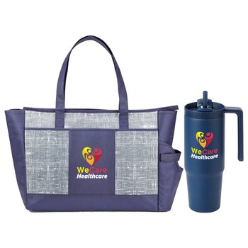 HydroSip 30-Oz., Tumbler & Malibu Cooler Tote Gift Set from Positive Promotions