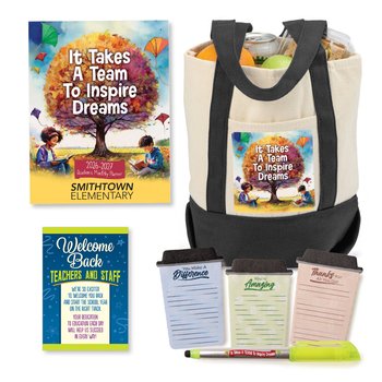 It Takes A Team To Inspire Dreams 7-piece Supply Kit - Personalized from Positive Promotions
