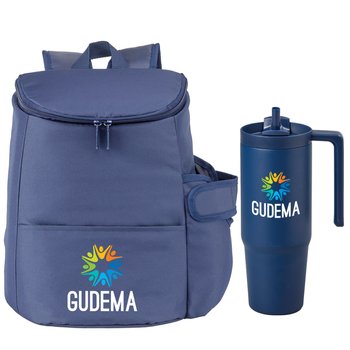 Hydro Backpack Cooler & HydroSip Tumble 30-oz. Combo from Positive Promotions
