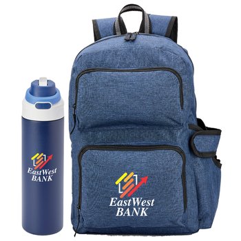 Hudson Backpack & Hydrosip Tumbler 24-oz. Gift Set from Positive Promotions