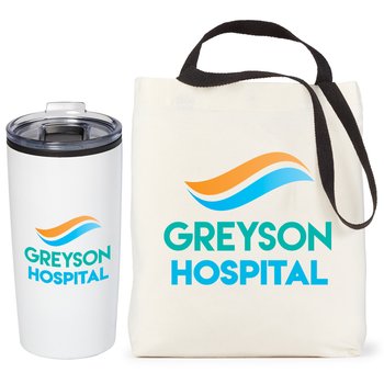 Venice Tote Bag & Teton Tumbler 20-oz. from Positive Promotions
