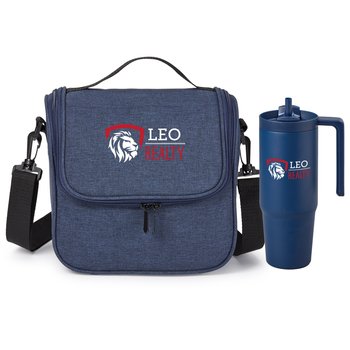 HydroSip 30-Oz.Tumbler & Portland Lunch/Cooler Gift Set from Positive Promotions