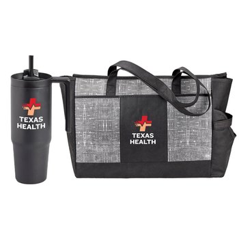 Malibu Cooler + Hydrosip Tumbler Gift Set - Personalization Available from Positive Promotions
