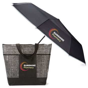 Black Malibu Zippered Tote & Black 42