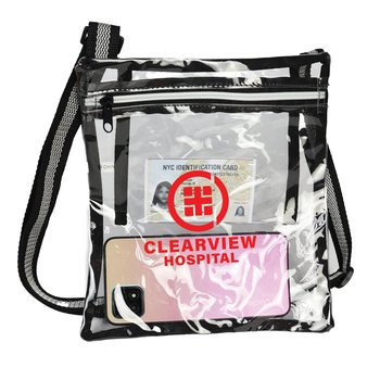 Clarity Clear Messenger Bag - Personalization Available from Positive Promotions