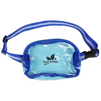 Clear Free Belt Bag - One-Color Personalization Available from Positive Promotions