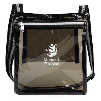 Clear Free Messenger Bag - One-Color Personalization Available from Positive Promotions