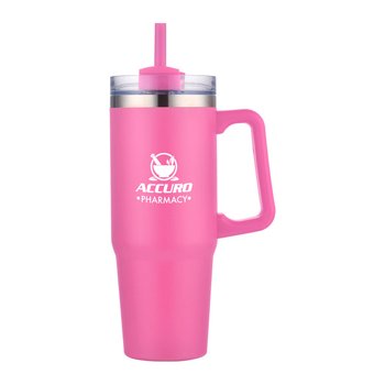 Thirst Stainless-Steel Tumbler Mug With Handle 30 oz. - One-Color Personalization Available from Positive Promotions