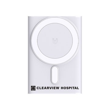 MagSnap Fast Charge Anti-Slip Wireless MagSafe Power Bank 10,000 mAh 15W - One-Color Personalization Available from Positive Promotions