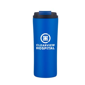 Eco Flip Recycled Top Carry Handle & Dual Flip Straw Lid Stainless Steel Tumbler 21 oz. from Positive Promotions